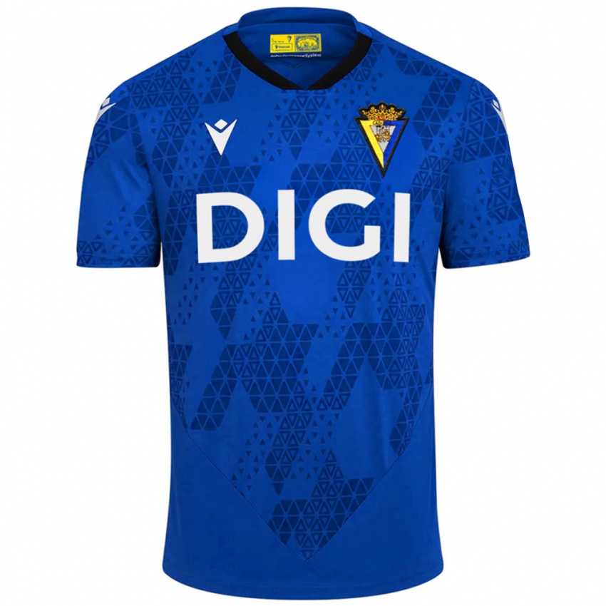 גברים קאדיז כחול לבן חולצת שוער 2025/26 חולצה קצרה