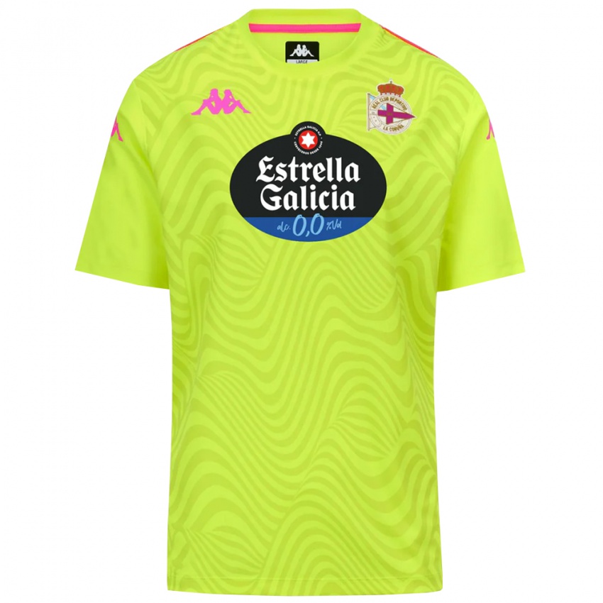 גברים דפורטיבו לה קורוניה ירוק צהוב חולצת שוער 2025/26 חולצה קצרה