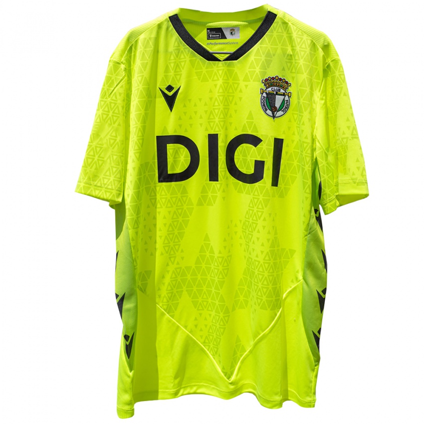 גברים בורגוס ירוק צהוב שחור חולצת שוער 2025/26 חולצה קצרה