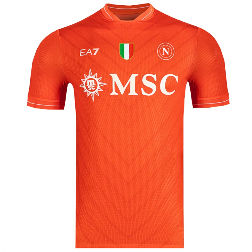 גברים נאפולי כתום אדום לבן חולצת שוער 2025/26 חולצה קצרה