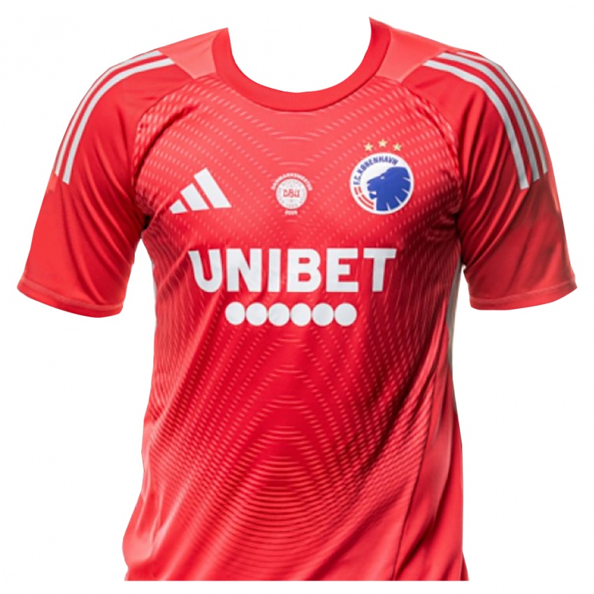 גברים פ.צ. קופנהגן לבן אדום חולצת שוער 2025/26 חולצה קצרה