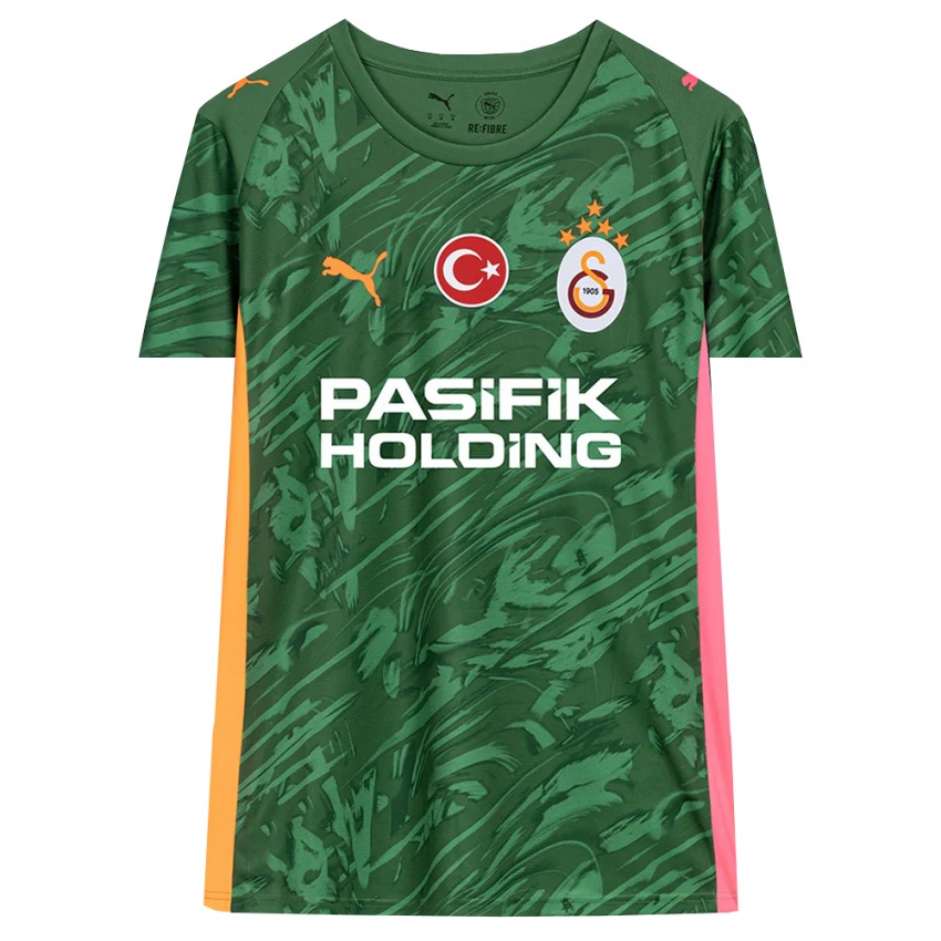 גברים גלאטסראיי ורוד ירוק כתום חולצת שוער 2025/26 חולצה קצרה