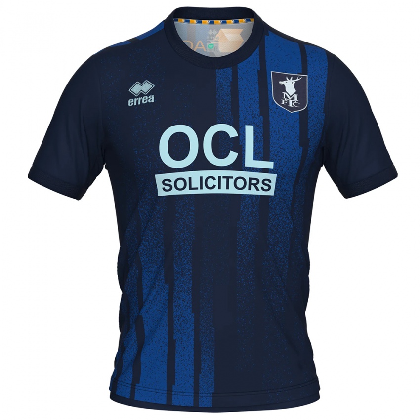 גברים מקיל עבדאללה #28 כחול נייבי לבן הרחק ג'רזי 2025/26 חולצה קצרה