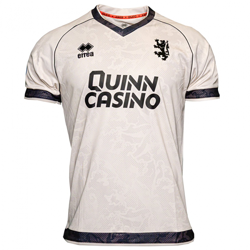 גברים Dave Richards #25 לבן שחור הרחק ג'רזי 2025/26 חולצה קצרה