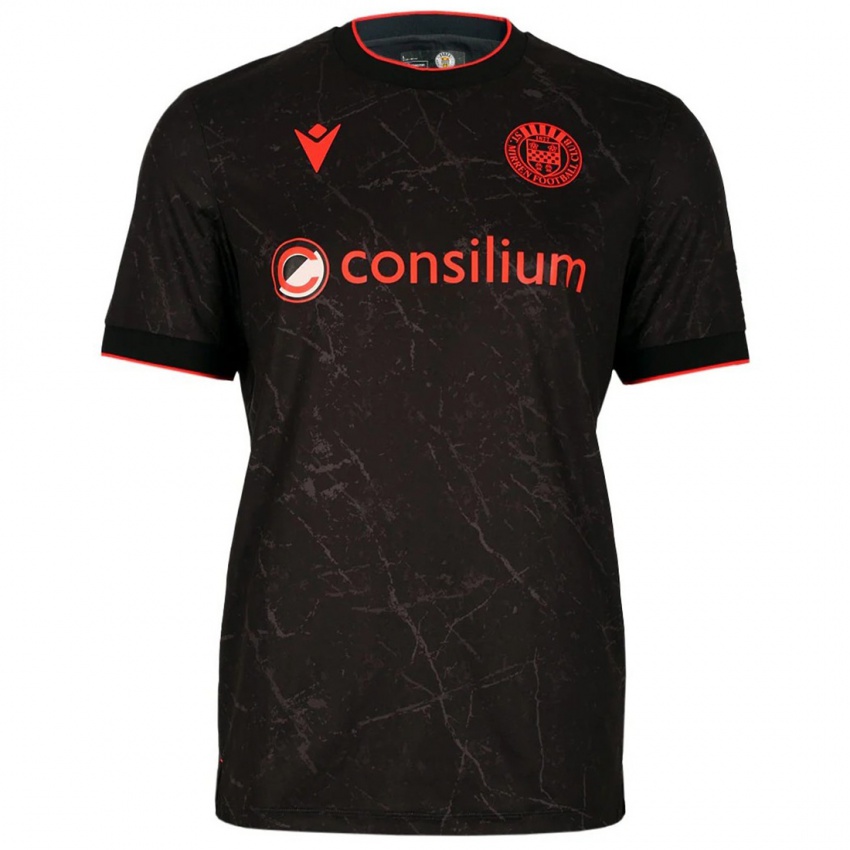 גברים ג׳ונה איונגה #11 שחור אדום הרחק ג'רזי 2025/26 חולצה קצרה