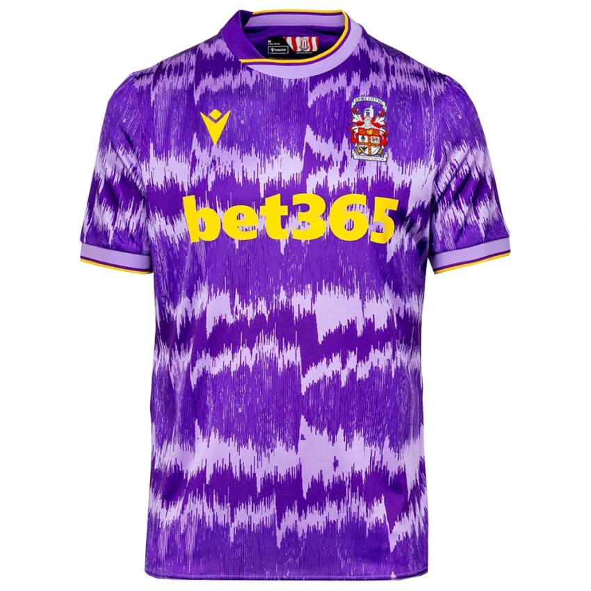 גברים לוק באדלי-מורגן #4 סגול צהוב הרחק ג'רזי 2025/26 חולצה קצרה גברים לוק באדלי-מורגן #4 סגול צהוב הרחק ג'רזי 2025/26 חולצה קצרה