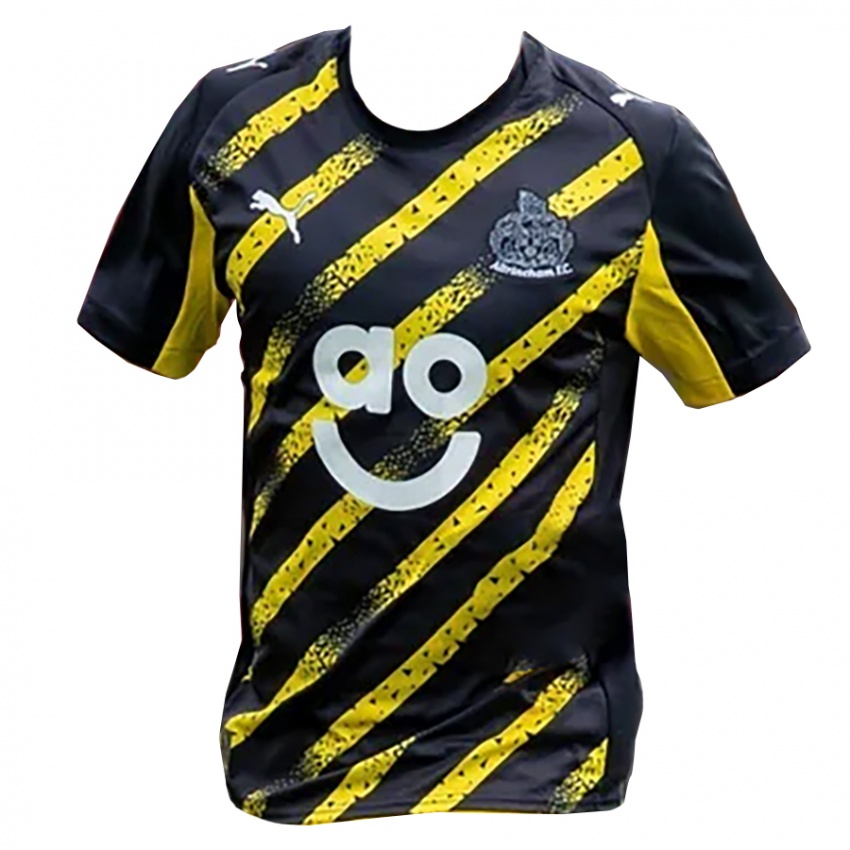 גברים לואיס באיינס #4 שחור צהוב הרחק ג'רזי 2025/26 חולצה קצרה