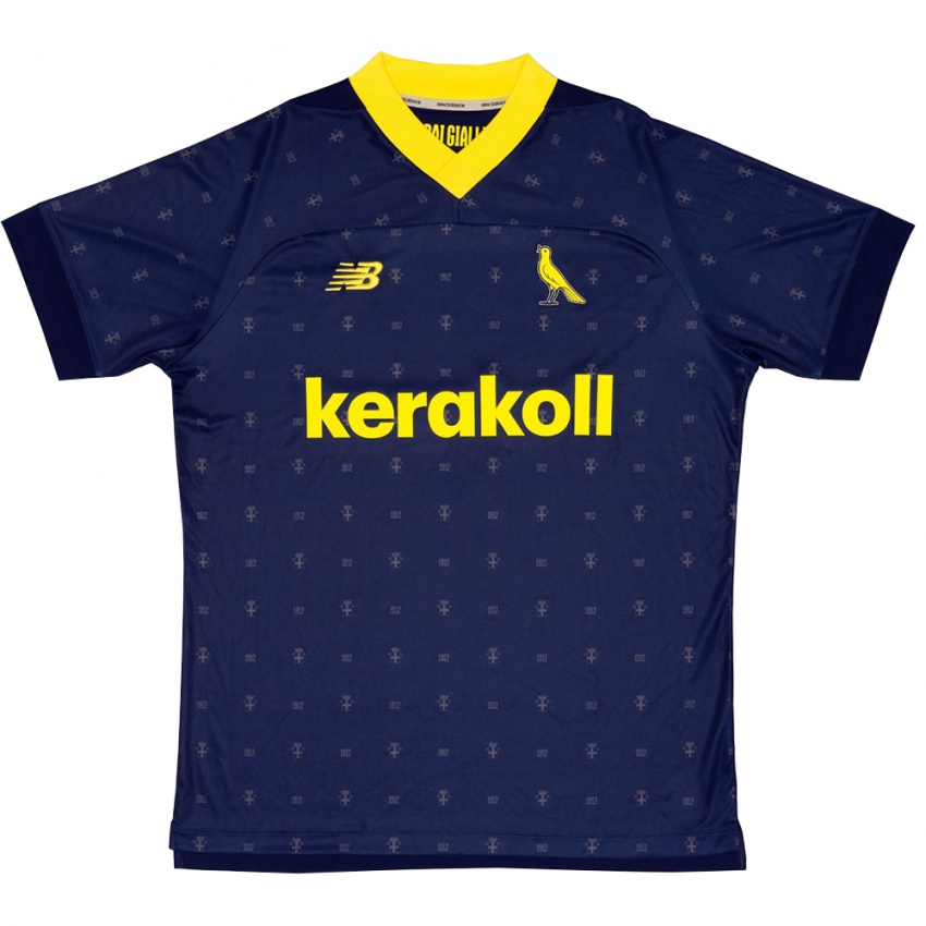 גברים פדרו מנדס #11 כחול נייבי צהוב הרחק ג'רזי 2025/26 חולצה קצרה