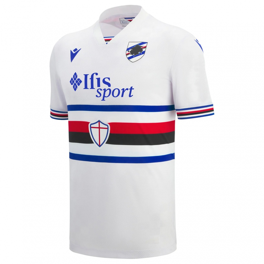 גברים השם שלך #0 לבן כחול אדום הרחק ג'רזי 2025/26 חולצה קצרה