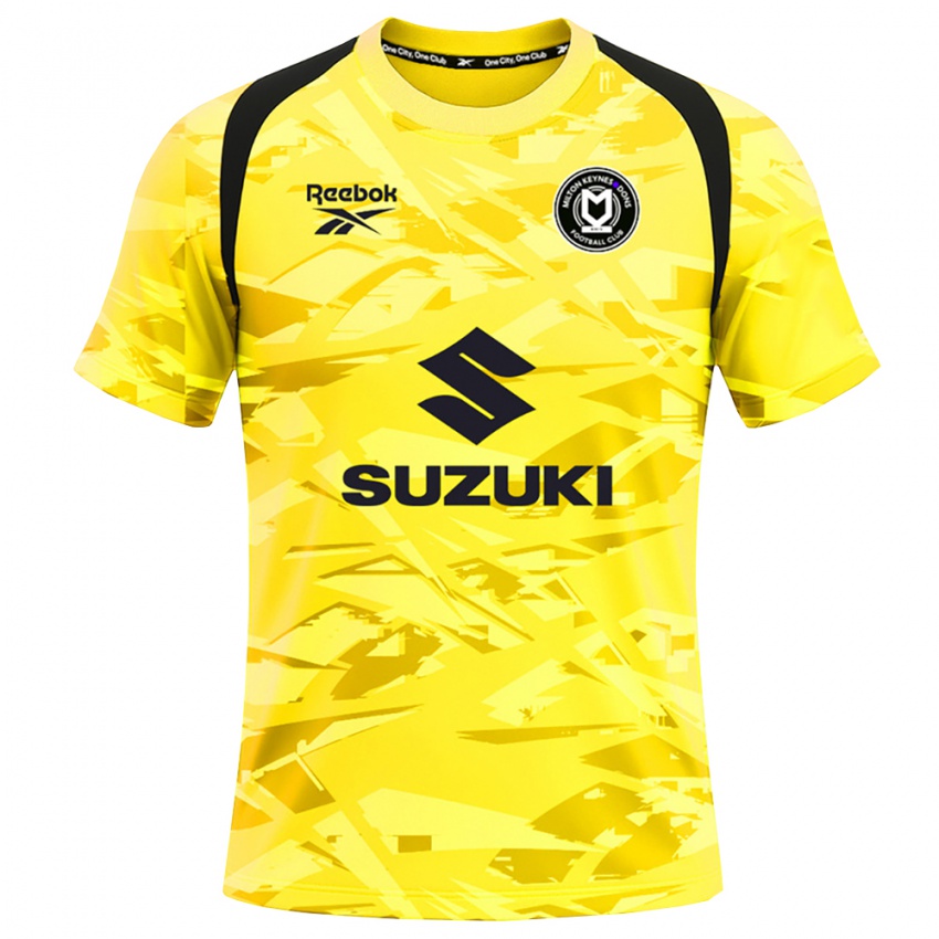 גברים מילטון קיינס דונס אפור צהוב בהיר חולצת שוער 2025/26 חולצה קצרה גברים מילטון קיינס דונס אפור צהוב בהיר חולצת שוער 2025/26 חולצה קצרה