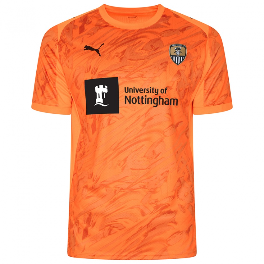 גברים נוטס קאונטי שחור כתום חולצת שוער 2025/26 חולצה קצרה