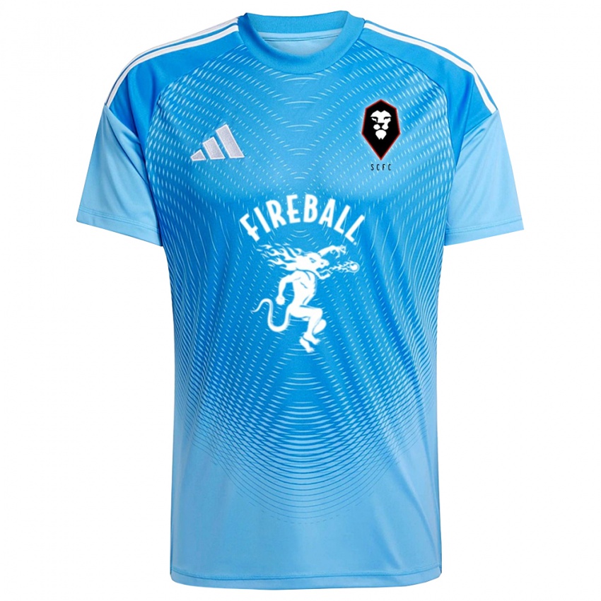 גברים סלפורד סיטי FC כחול שמיים חולצת שוער 2025/26 חולצה קצרה