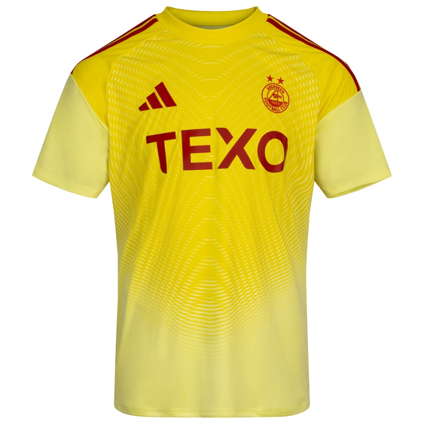 גברים אברדין אדום צהוב חולצת שוער 2025/26 חולצה קצרה גברים אברדין אדום צהוב חולצת שוער 2025/26 חולצה קצרה