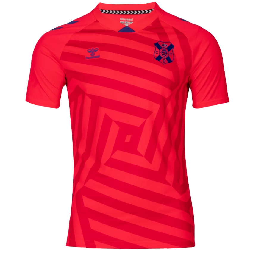 גברים טנריפה אדום לבן חולצת שוער 2025/26 חולצה קצרה