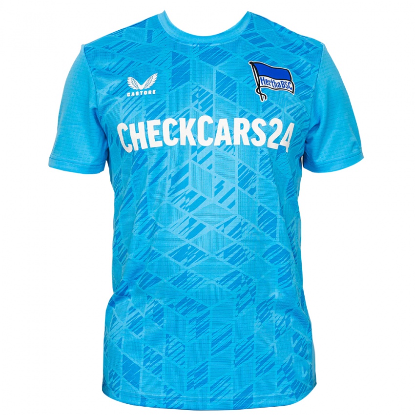 גברים הרטה ברלין כחול בהיר לבן חולצת שוער 2025/26 חולצה קצרה