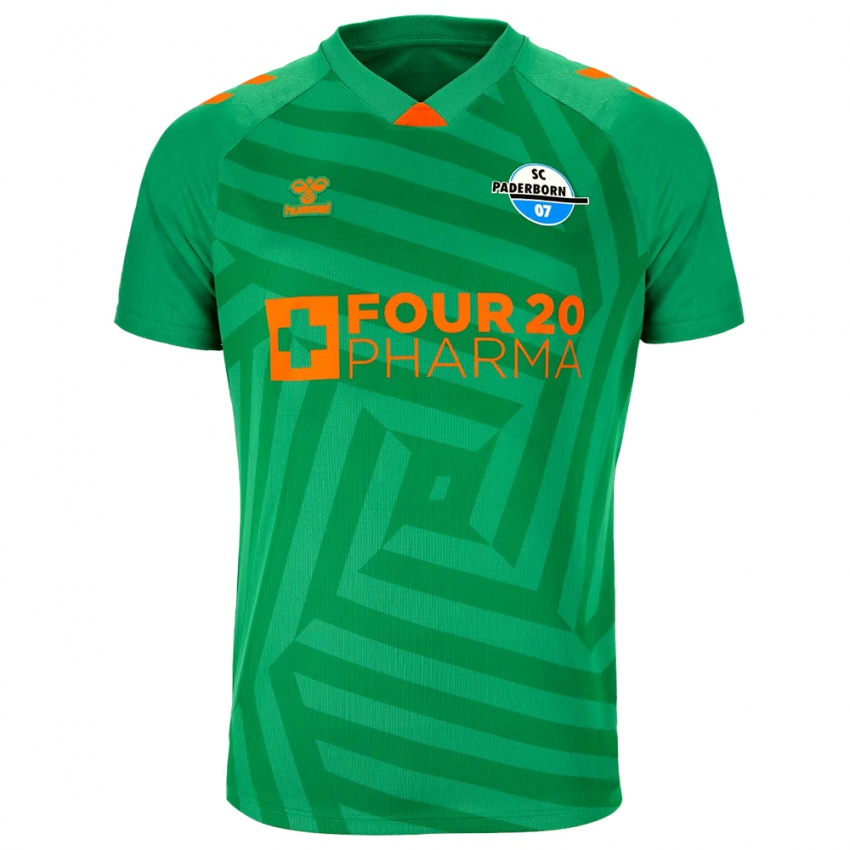 גברים פאדרבורן 07 ירוק כתום חולצת שוער 2025/26 חולצה קצרה