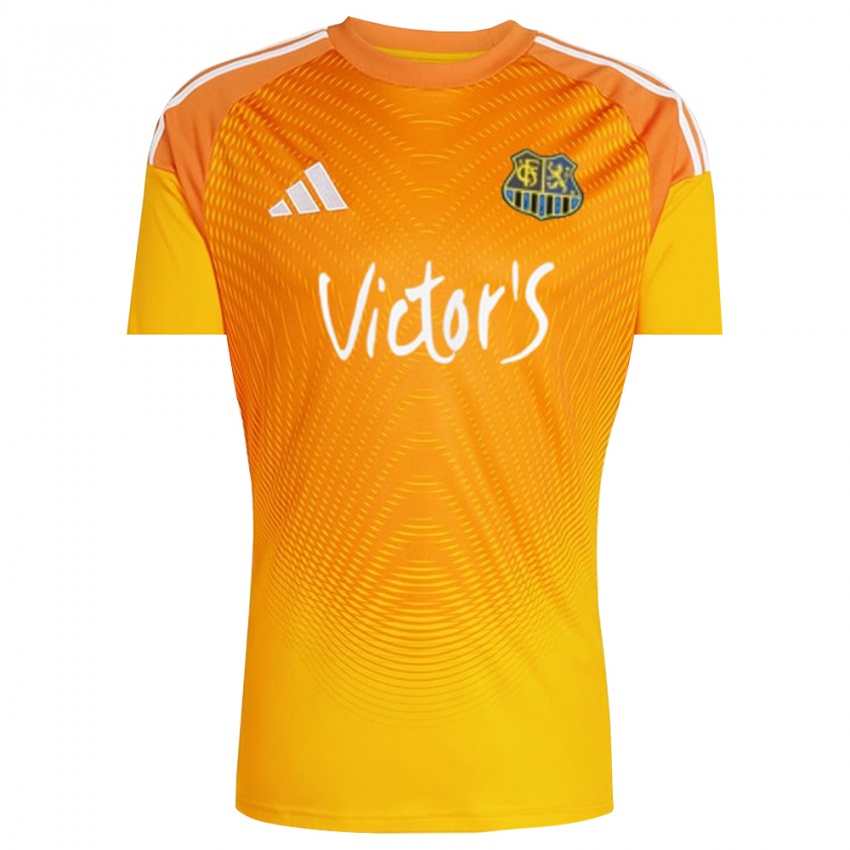 גברים פ.צ. זארבריקן צהוב כתום חולצת שוער 2025/26 חולצה קצרה