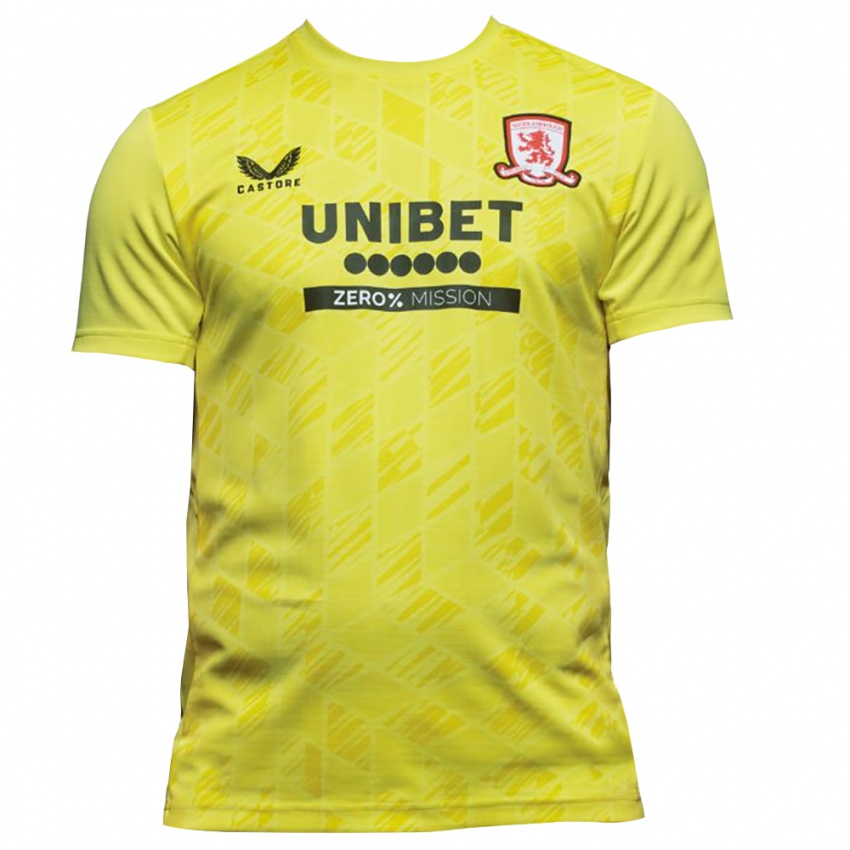 גברים אוון פוסטר #31 שחור צהוב חולצת שוער 2025/26 חולצה קצרה