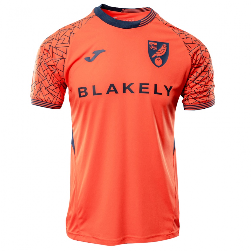 גברים נוריץ' סיטי שחור כתום חולצת שוער 2025/26 חולצה קצרה