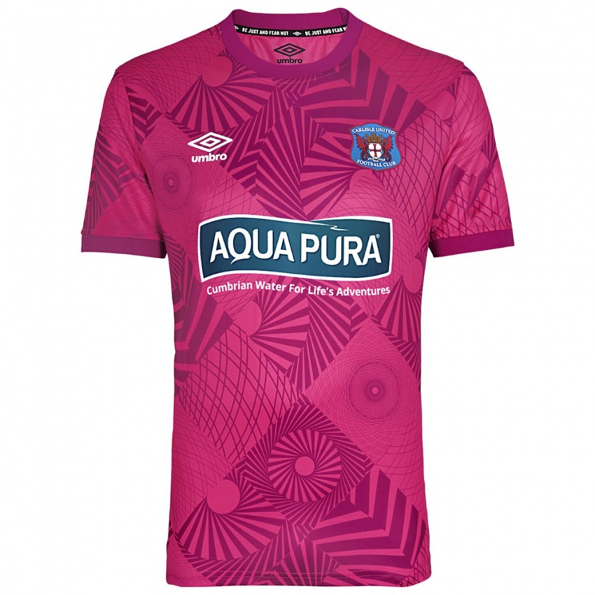 גברים קרלייל יונייטד סגול מגנטה חולצת שוער 2025/26 חולצה קצרה