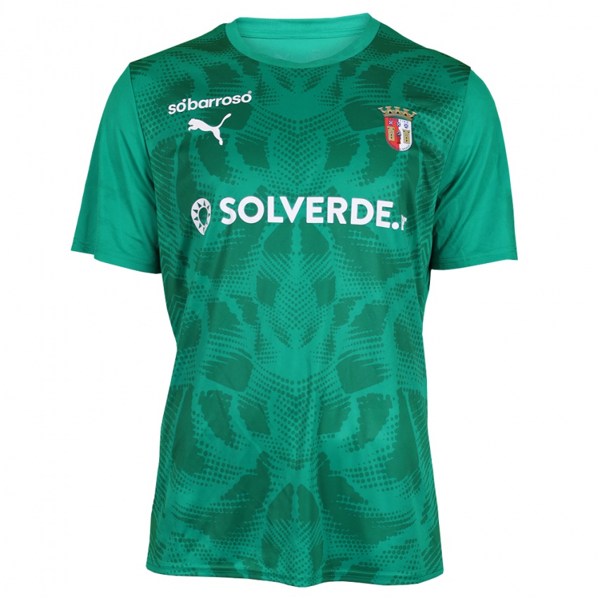 גברים ספורטינג בראגה ירוק לבן חולצת שוער 2025/26 חולצה קצרה