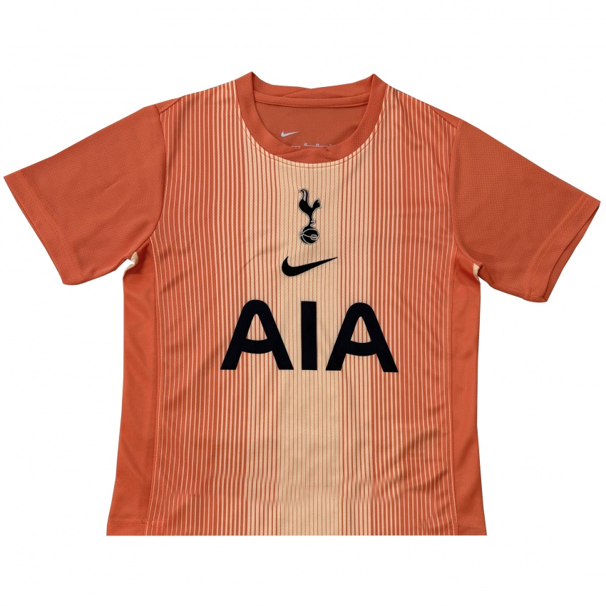 גברים אהרון מגווייר #56 כתום שחור חולצת שוער 2025/26 חולצה קצרה