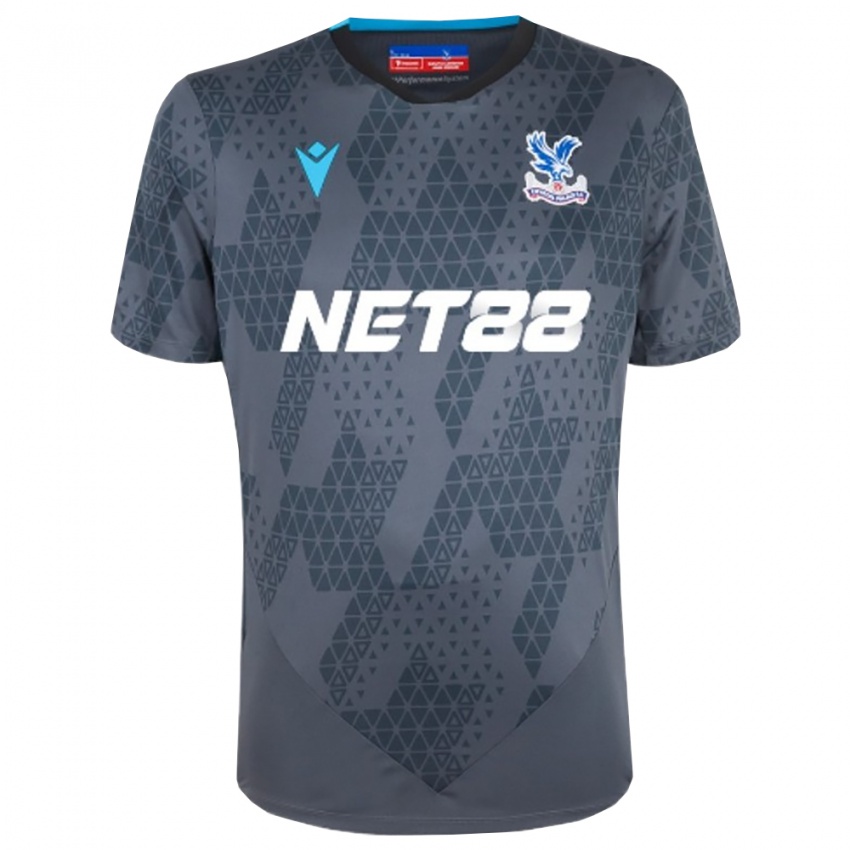 גברים קריסטל פאלאס אפור כהה לבן חולצת שוער 2025/26 חולצה קצרה