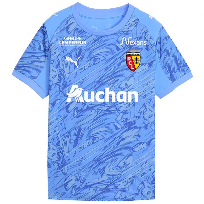 גברים אדם דלפלייס #50 כחול בהיר לבן חולצת שוער 2025/26 חולצה קצרה