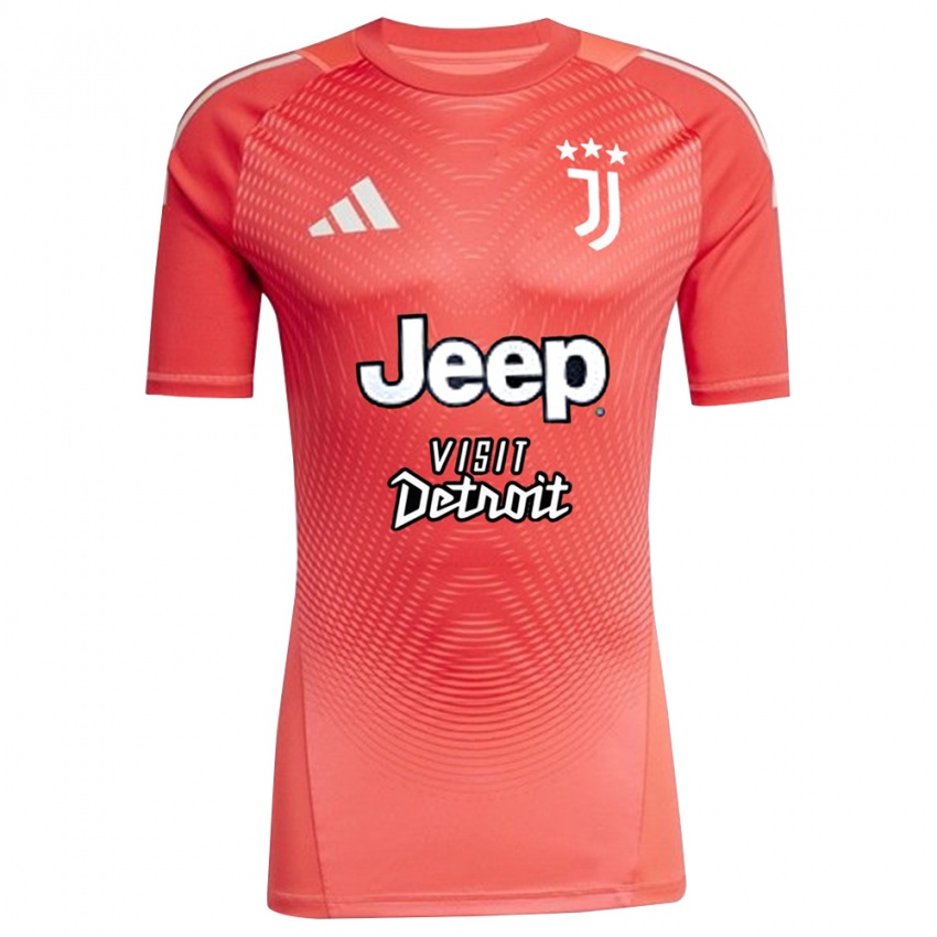 גברים יובנטוס כתום אדום חולצת שוער 2025/26 חולצה קצרה