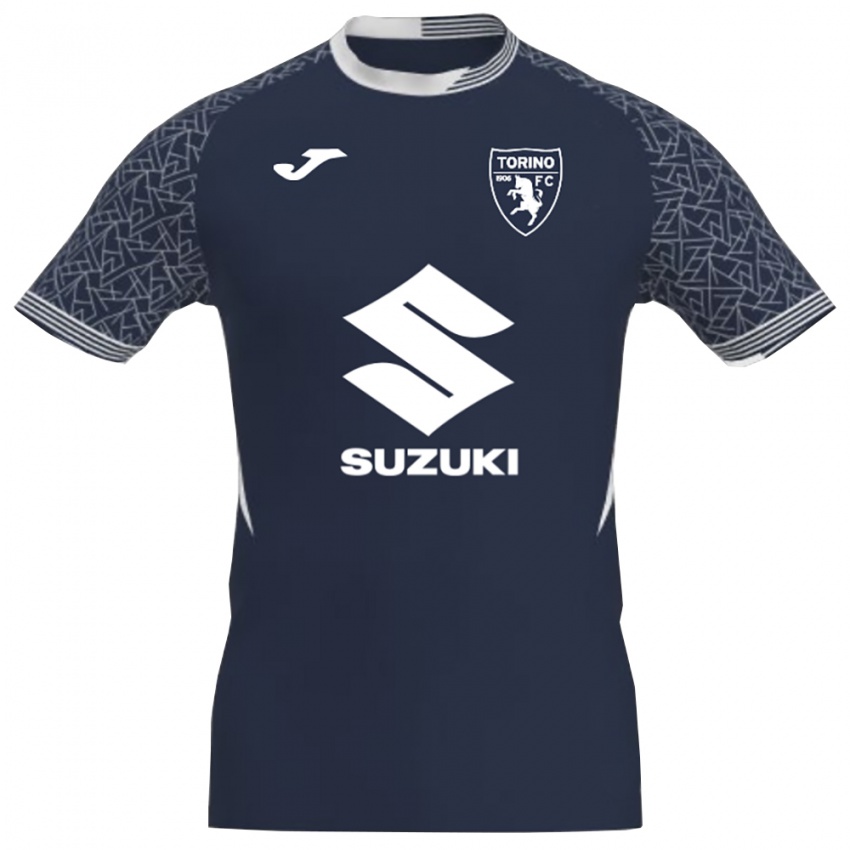 גברים טורינו כחול שחור לבן חולצת שוער 2025/26 חולצה קצרה