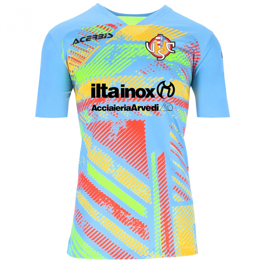 גברים Lorenzo Novati #12 שחור תכלת חולצת שוער 2025/26 חולצה קצרה