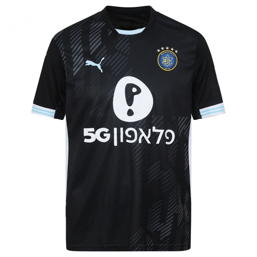 גברים מכבי תל אביב לבן שחור חולצת שוער 2025/26 חולצה קצרה