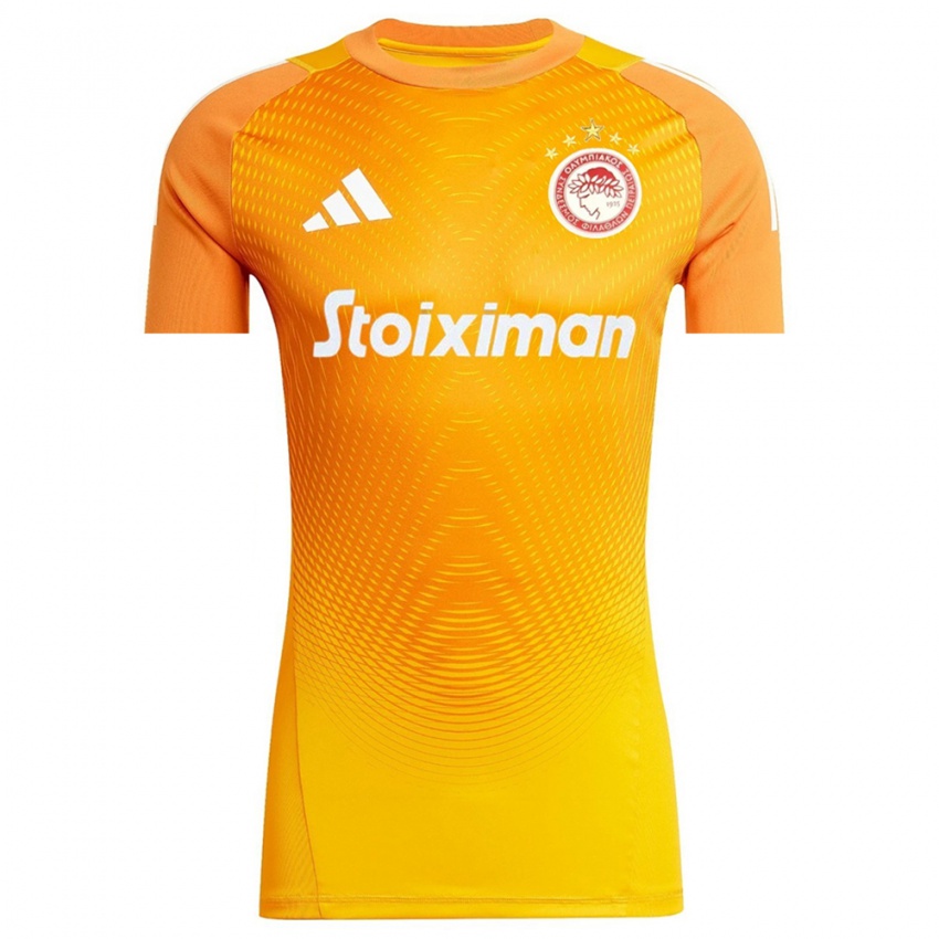 גברים אולימפיאקוס כחול שמיים עמוק חולצת שוער 2025/26 חולצה קצרה