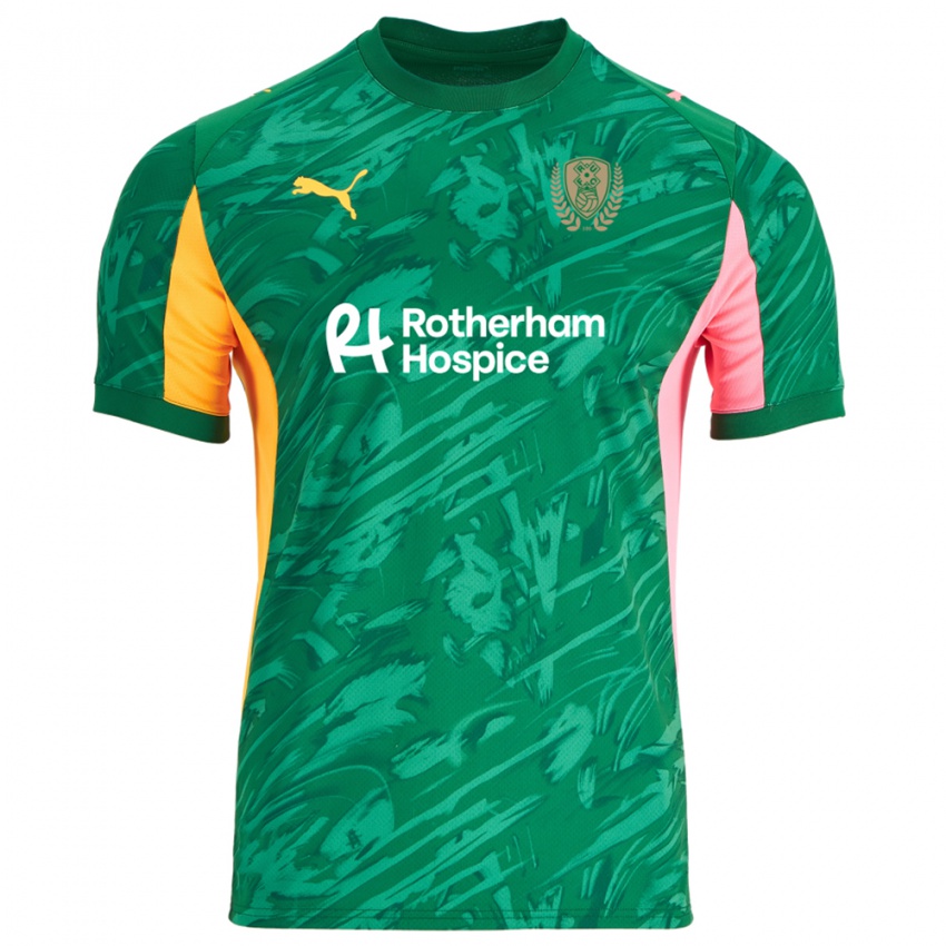 גברים Louis Bassett #44 ירוק כתום ורוד חולצת שוער 2025/26 חולצה קצרה