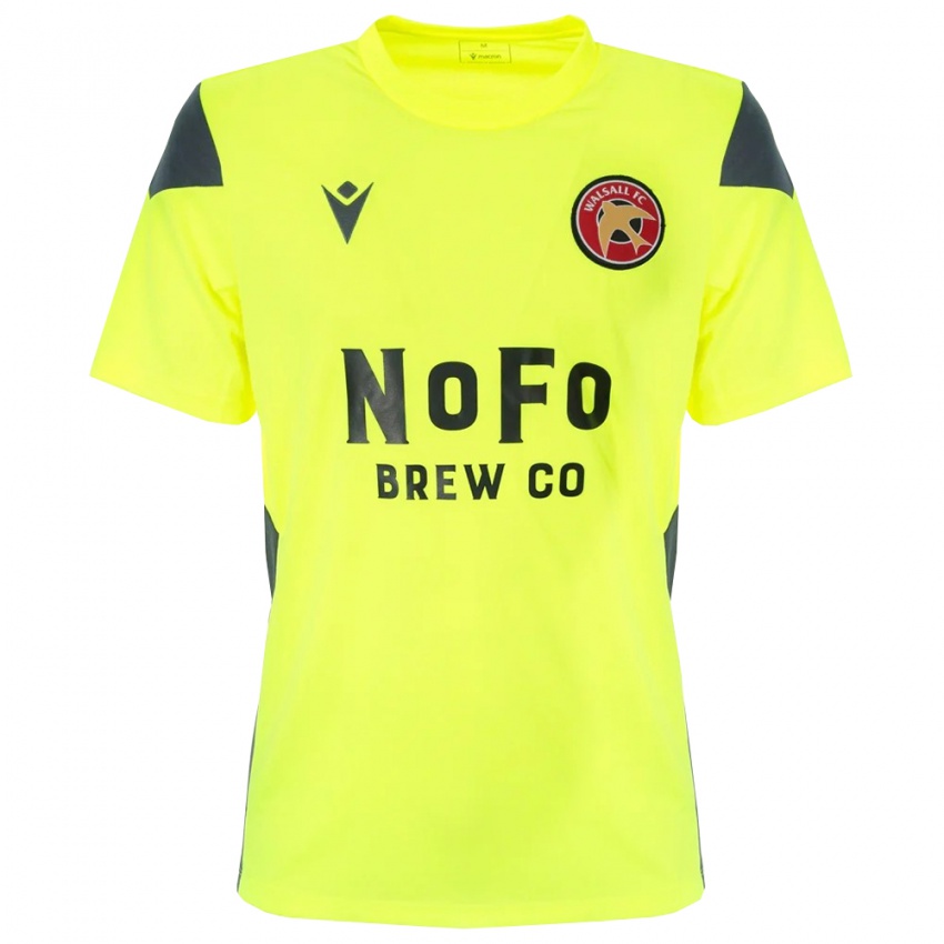 גברים וולסול שחור ירוק פלורסנט חולצת שוער 2025/26 חולצה קצרה