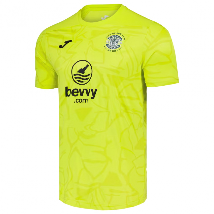 גברים היברניאן שחור צהוב חולצת שוער 2025/26 חולצה קצרה גברים היברניאן שחור צהוב חולצת שוער 2025/26 חולצה קצרה