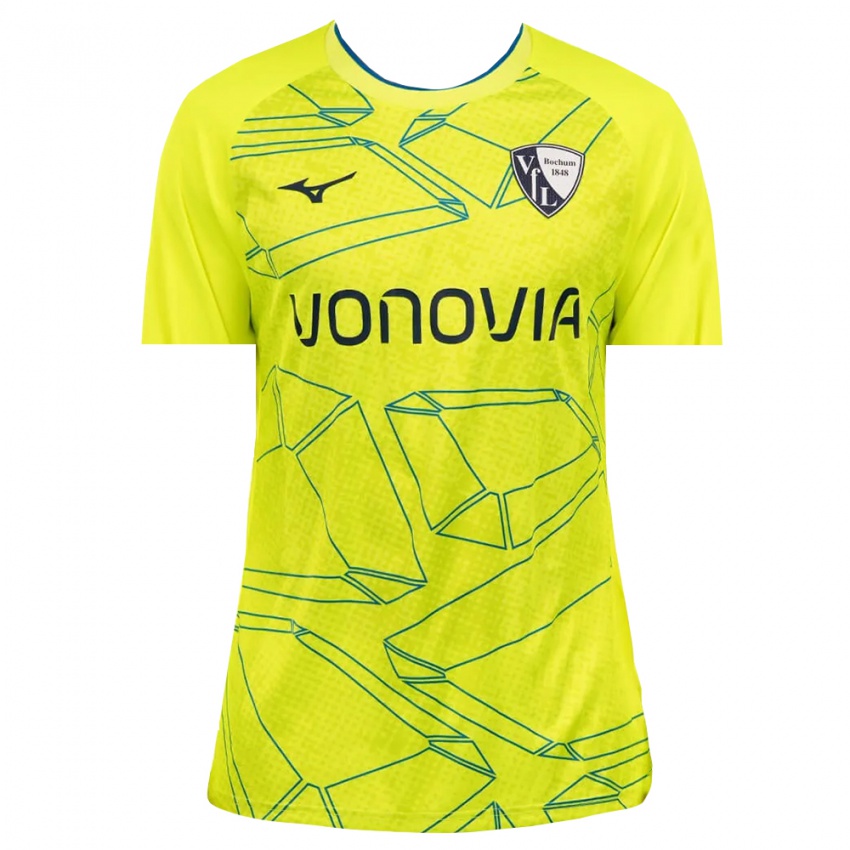 גברים בוכום ירוק צהוב חולצת שוער 2025/26 חולצה קצרה