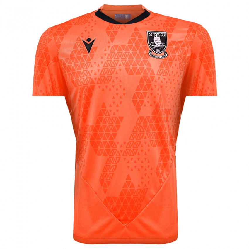 גברים שפילד ונסדיי שחור כתום חולצת שוער 2025/26 חולצה קצרה