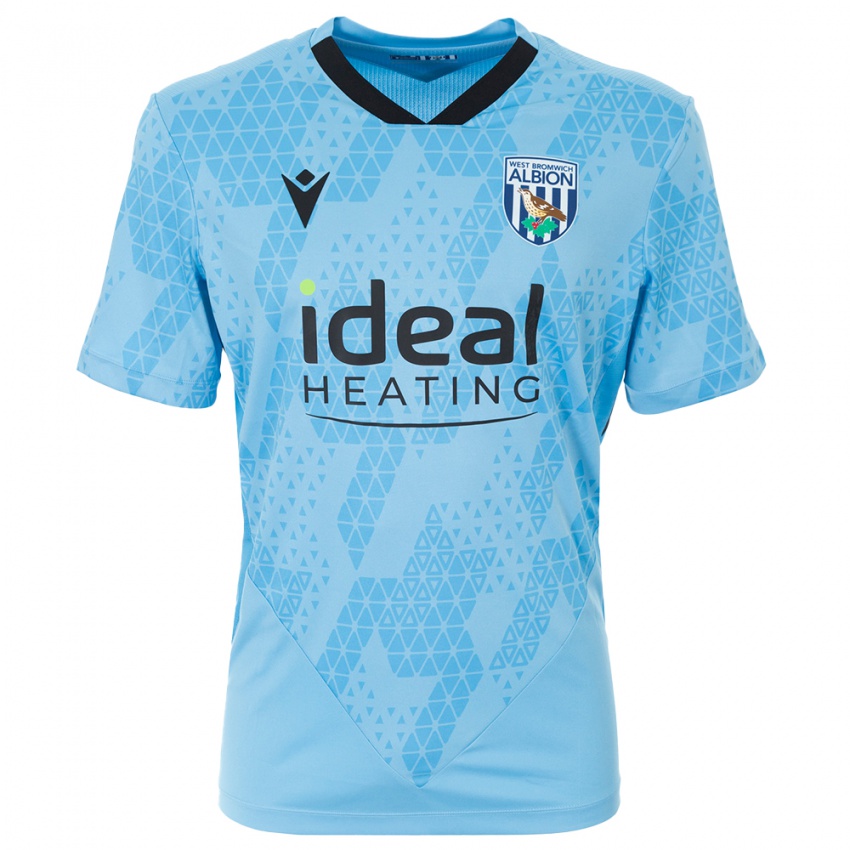 גברים ווסט ברומיץ' אלביון כחול שמיים שחור חולצת שוער 2025/26 חולצה קצרה