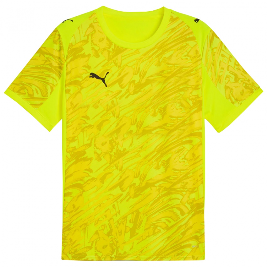 גברים דפורטיבו אלאבס צהוב שחור חולצת שוער 2025/26 חולצה קצרה