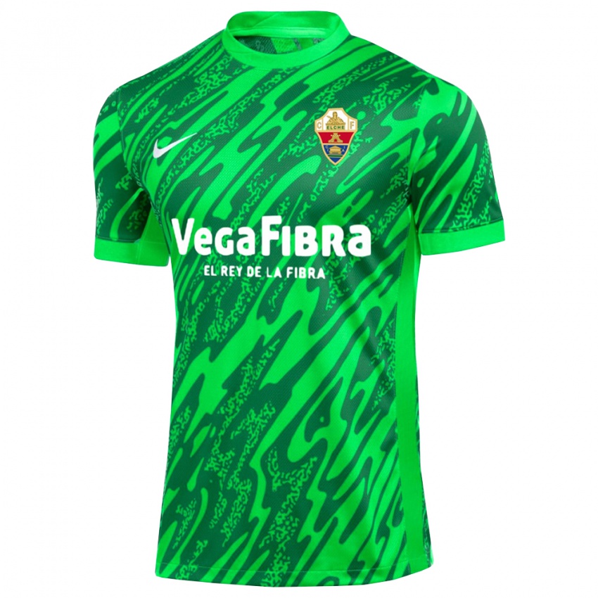 גברים אוון בוש לופס #40 ירוק כהה לבן חולצת שוער 2025/26 חולצה קצרה