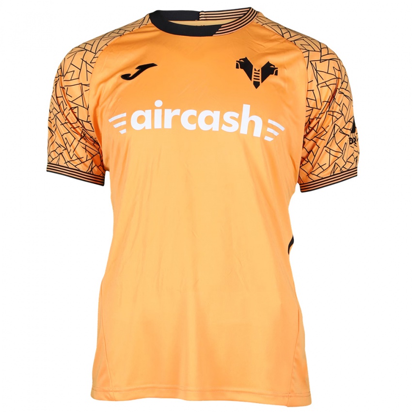 גברים הלאס ורונה כתום שחור לבן חולצת שוער 2025/26 חולצה קצרה