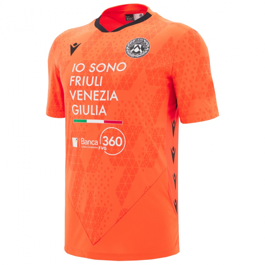 גברים אודינזה שחור אדום כתום חולצת שוער 2025/26 חולצה קצרה