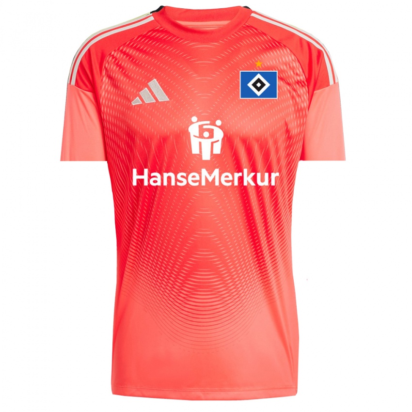 גברים המבורג כתום אדום חולצת שוער 2025/26 חולצה קצרה