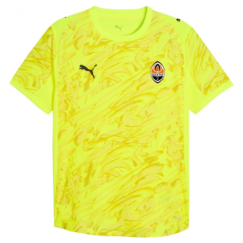 גברים שחטאר דונצק ירוק צהוב חולצת שוער 2025/26 חולצה קצרה