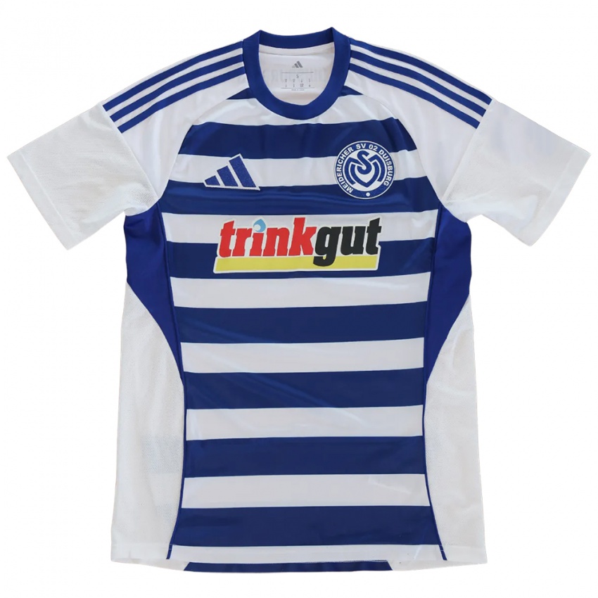 נשים Julian Bierschenk #4 לבן כחול ג'רזי ביתית 2025/26 חולצה קצרה