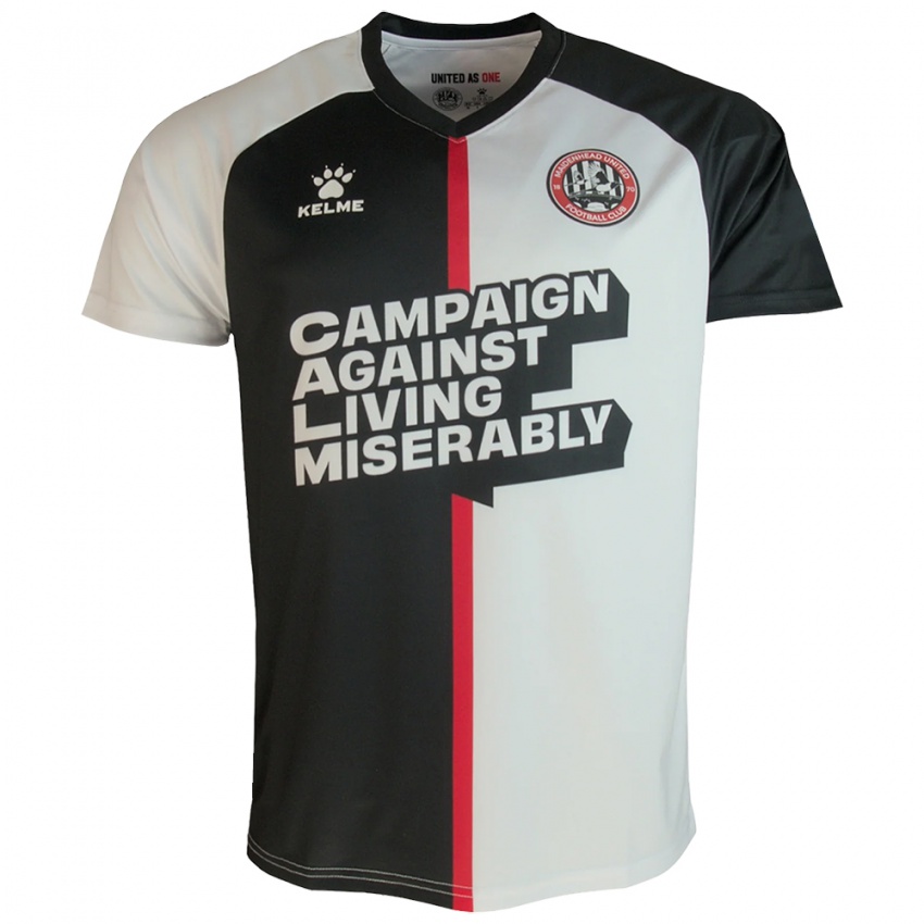 נשים Adam Crocker #0 לבן שחור ג'רזי ביתית 2025/26 חולצה קצרה