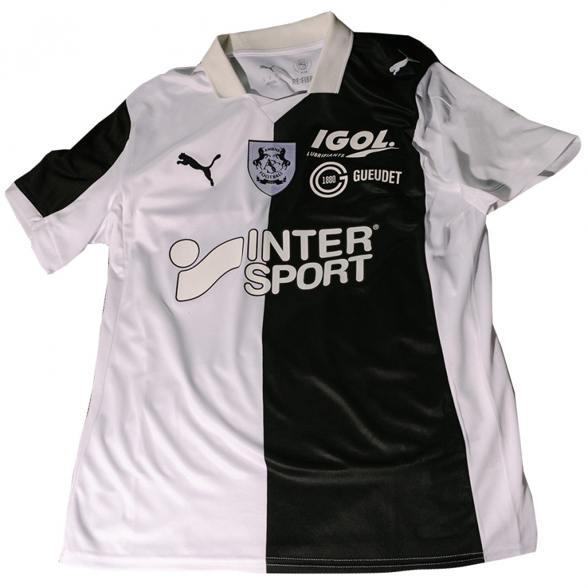 נשים David Diazayisua Mamona #15 שחור לבן ג'רזי ביתית 2025/26 חולצה קצרה