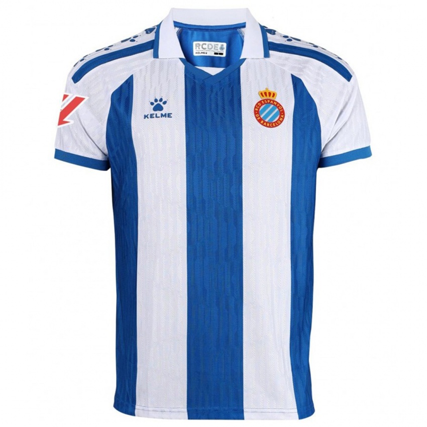 נשים Aarón Soriano #19 כחול לבן ג'רזי ביתית 2025/26 חולצה קצרה