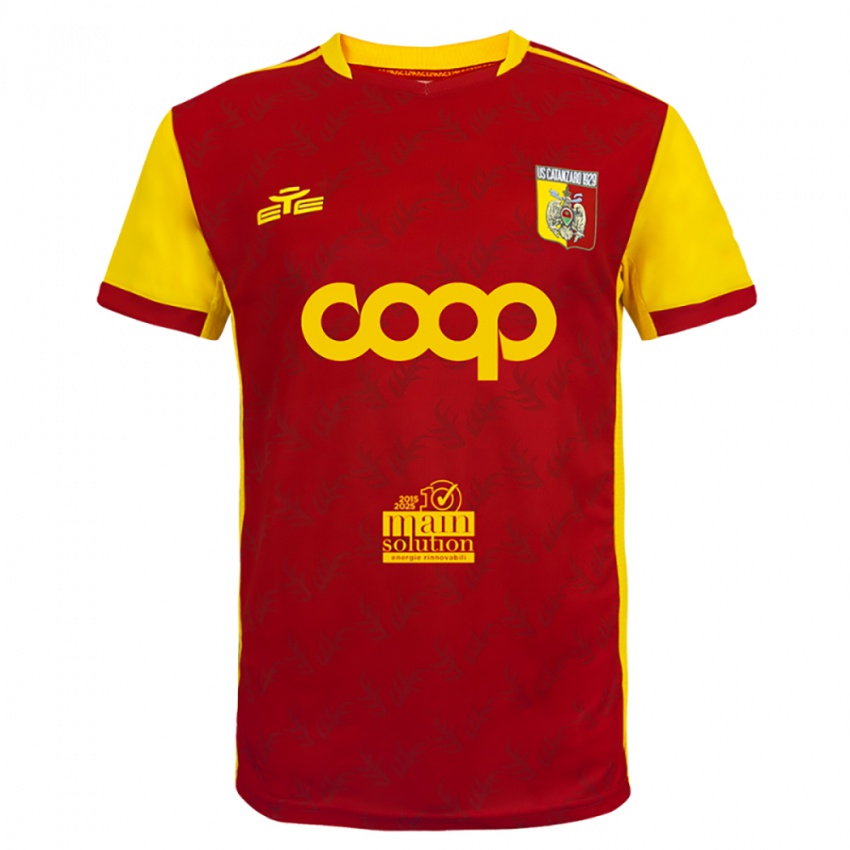 נשים Simone Ardizzone #61 צהוב אדום ג'רזי ביתית 2025/26 חולצה קצרה